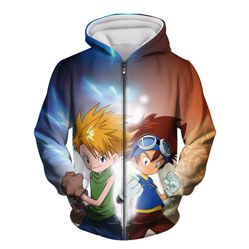 Digimon Adventure Taichi Yamato Prepared Blue Orange Anime Apparel