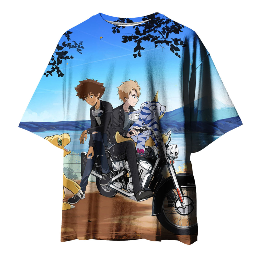Digimon Adventure Taichi Yamato Relaxing By Lakeside Anime Apparel