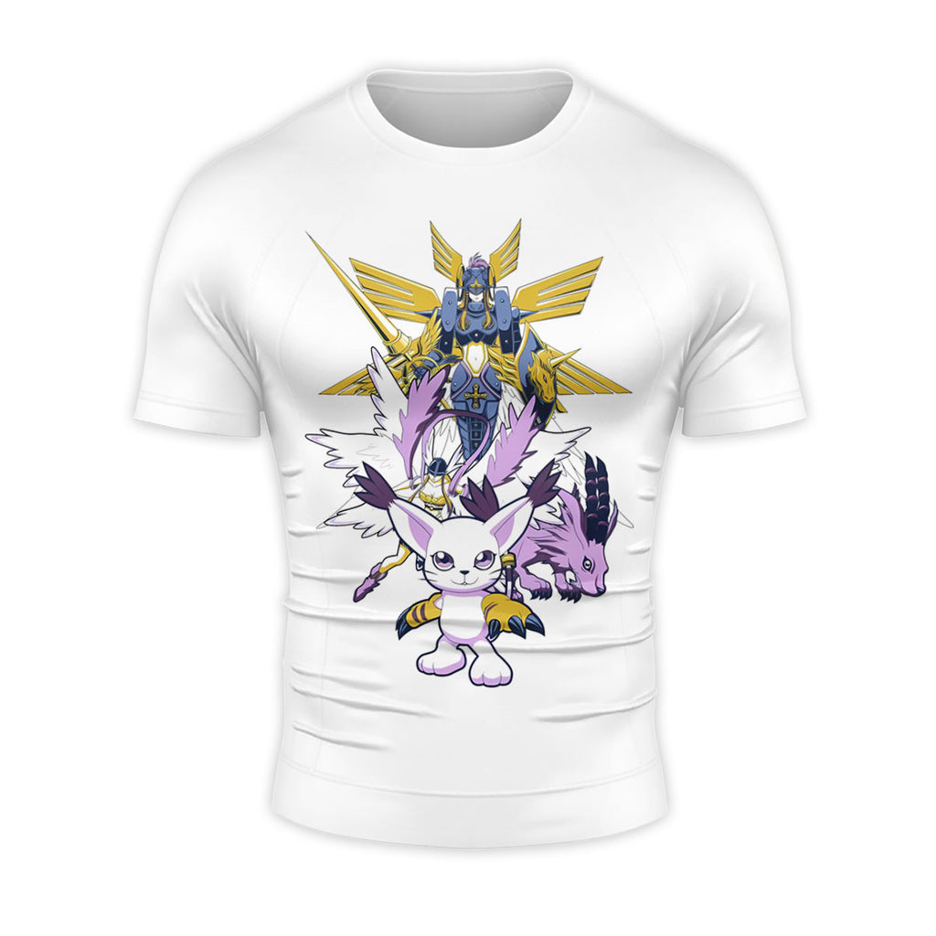 Digimon Adventure Tailmon Evolution Squad White Anime Apparel
