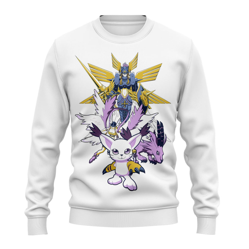 Digimon Adventure Tailmon Evolution Squad White Anime Apparel