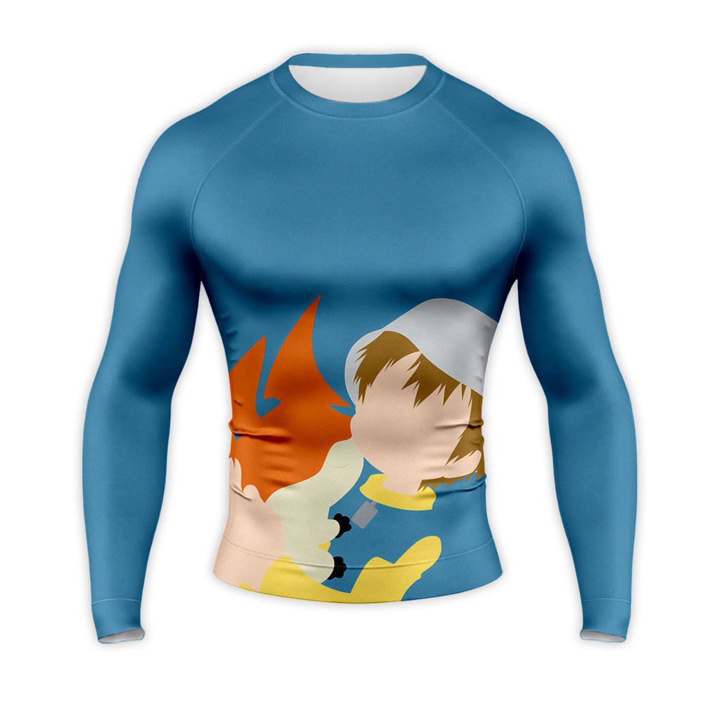 Digimon Adventure Takeru Takaishi Hugging Patamon Affectionately Anime Apparel