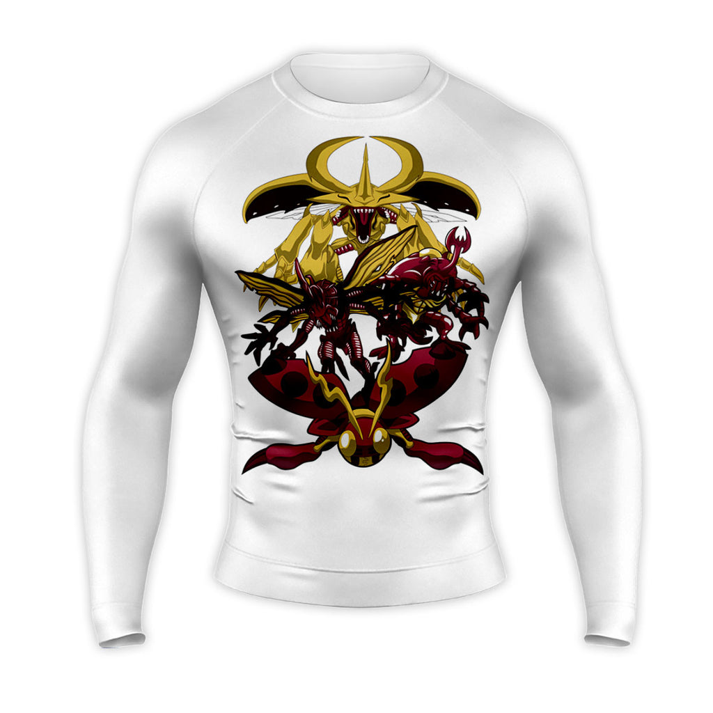 Digimon Adventure Tentomon Evolving Into Red And Gold Squad Anime Apparel