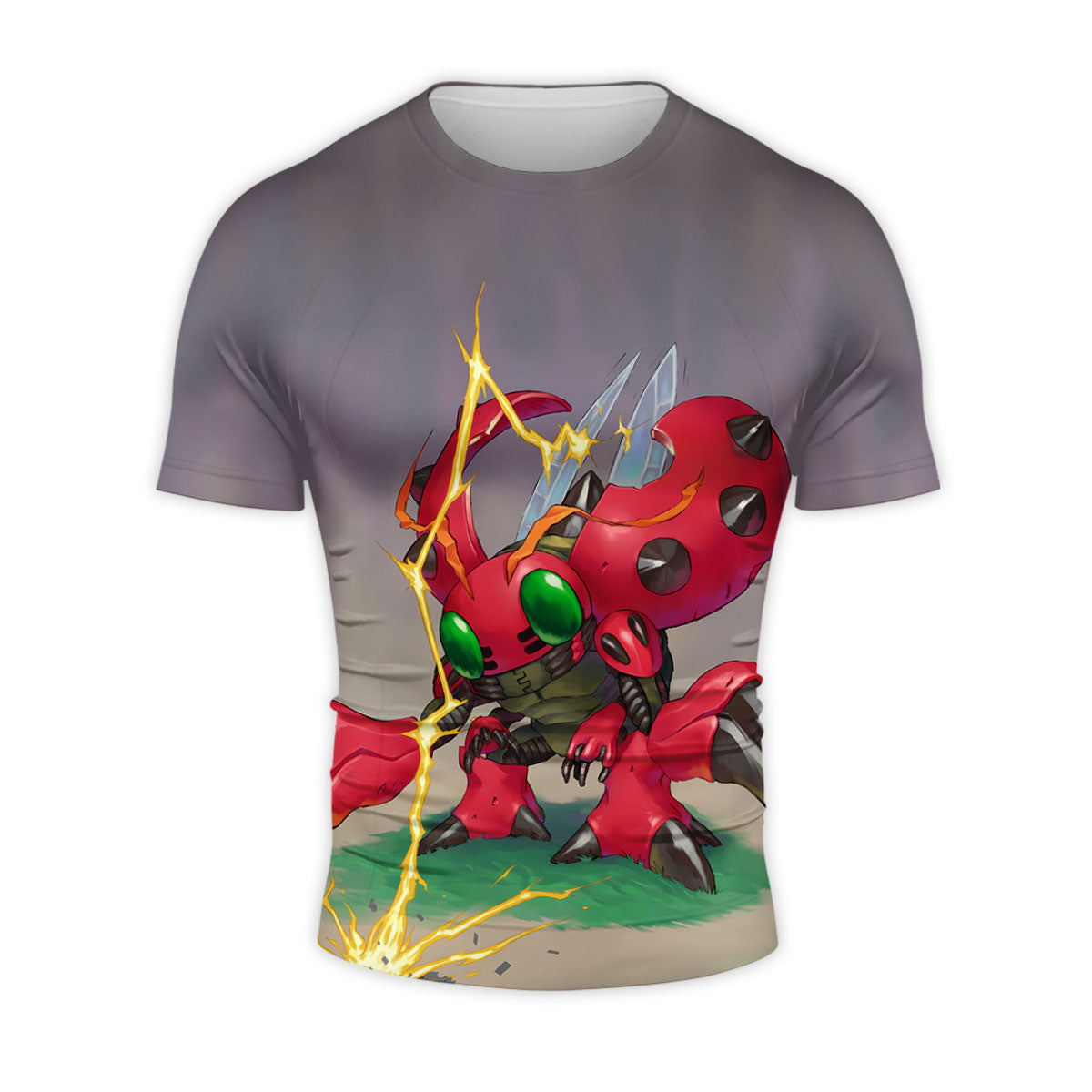 Digimon Adventure Tentomon Surrounded By Crackling Lightning Anime Apparel