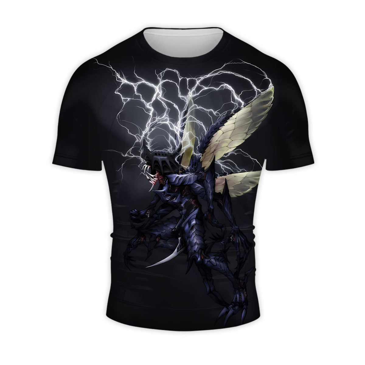 Digimon Adventure Thunder Dark Kabuterimon Surrounded By Lightning Anime Apparel