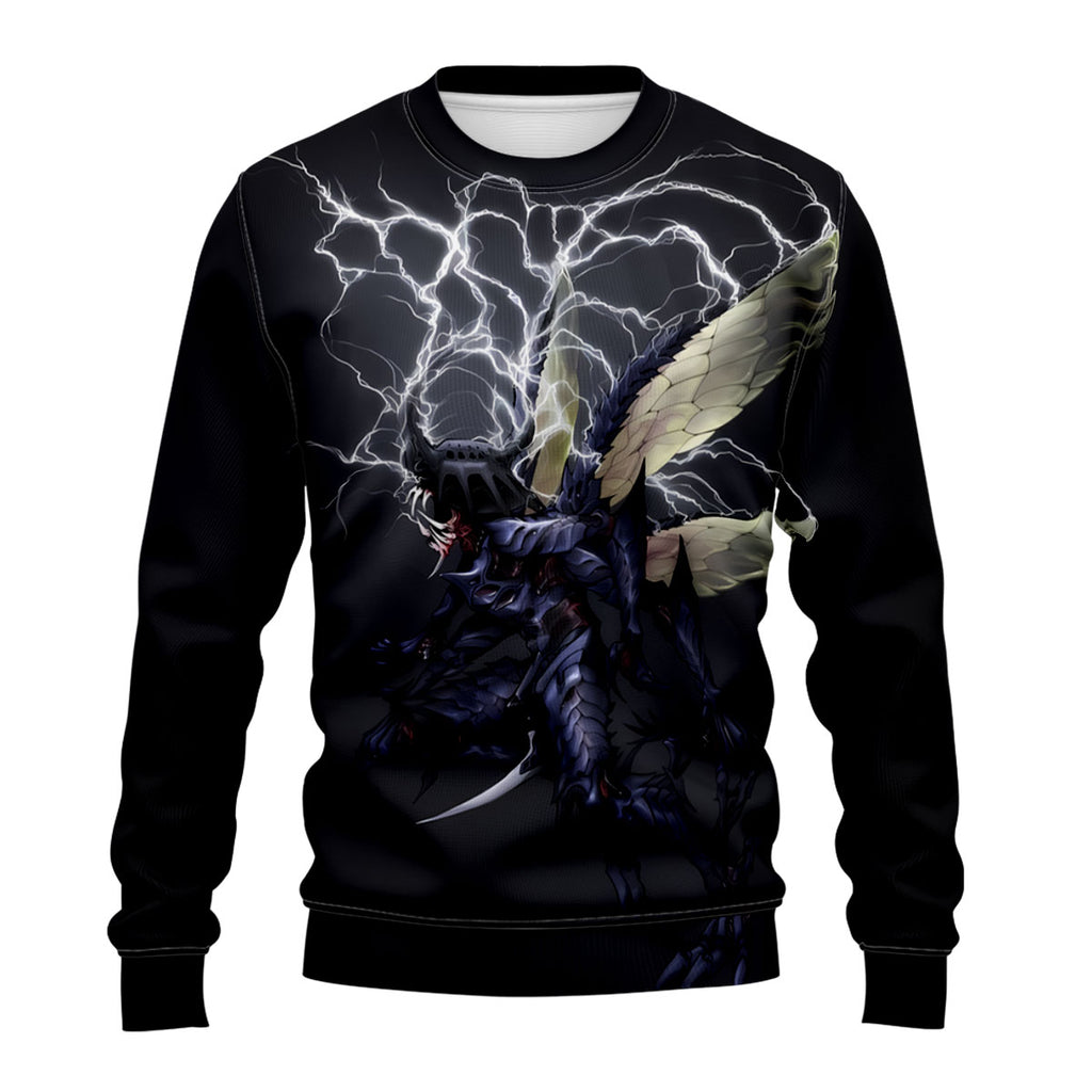 Digimon Adventure Thunder Dark Kabuterimon Surrounded By Lightning Anime Apparel