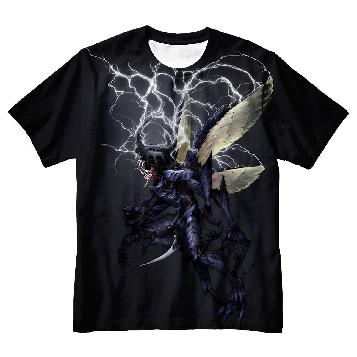 Digimon Adventure Thunder Dark Kabuterimon Surrounded By Lightning Anime Apparel