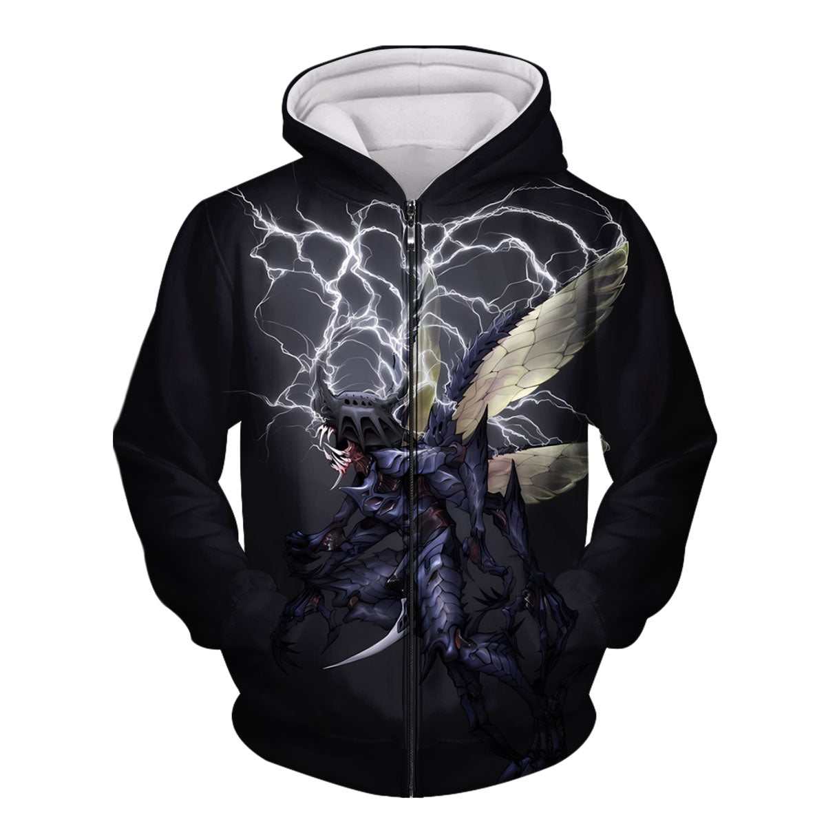 Digimon Adventure Thunder Dark Kabuterimon Surrounded By Lightning Anime Apparel