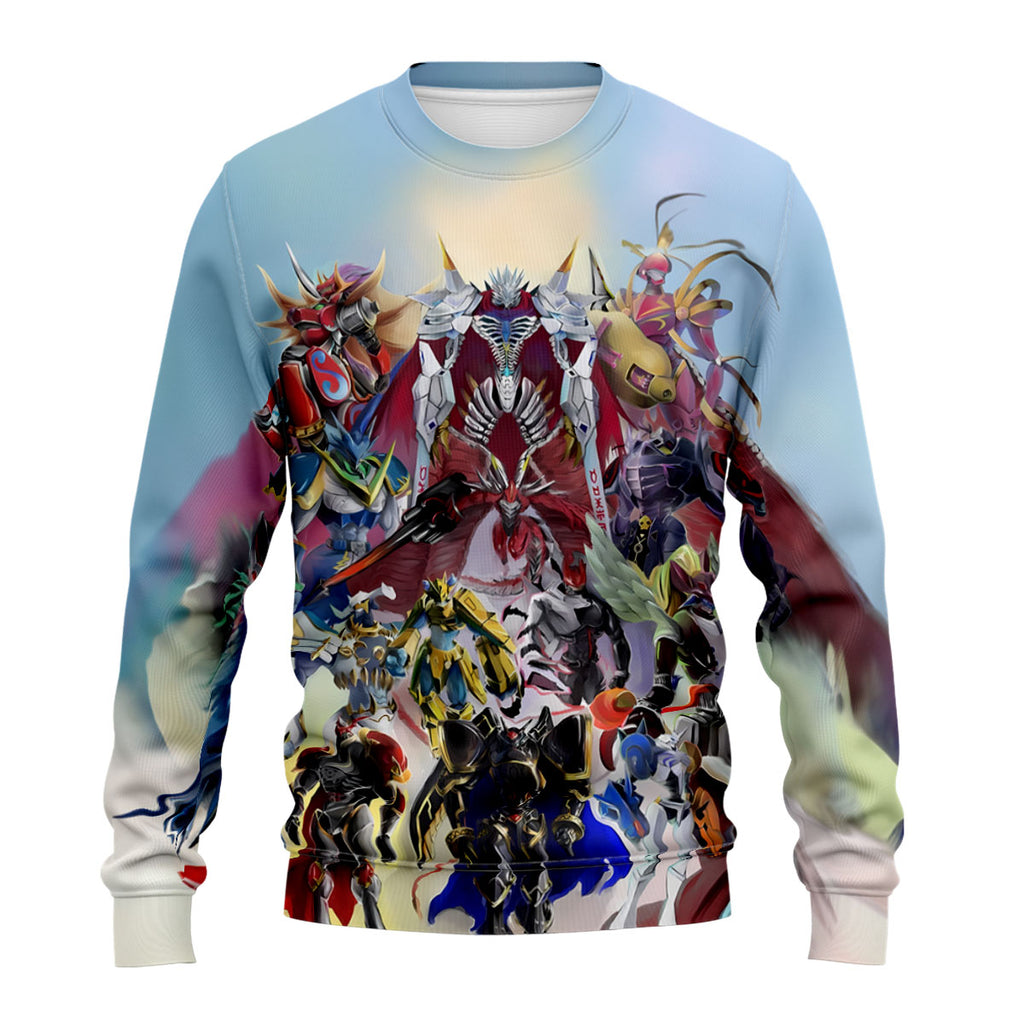 Digimon Adventure Ultimate Digimon Standing Colorful Vibrant Anime Apparel