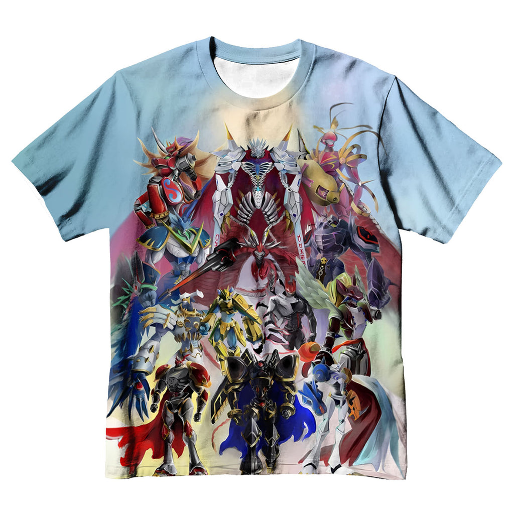 Digimon Adventure Ultimate Digimon Standing Colorful Vibrant Anime Apparel