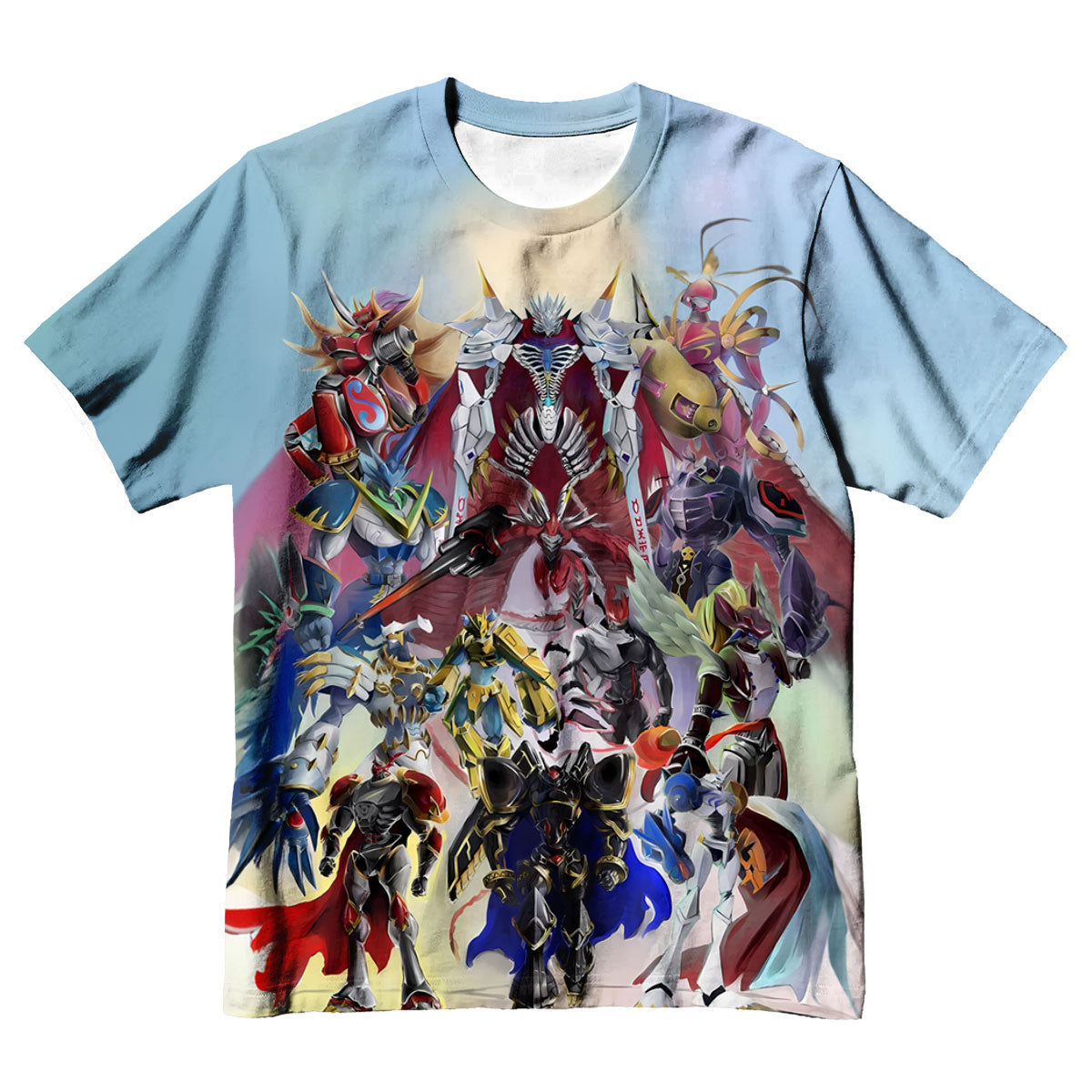 Digimon Adventure Ultimate Digimon Standing Colorful Vibrant Anime Apparel