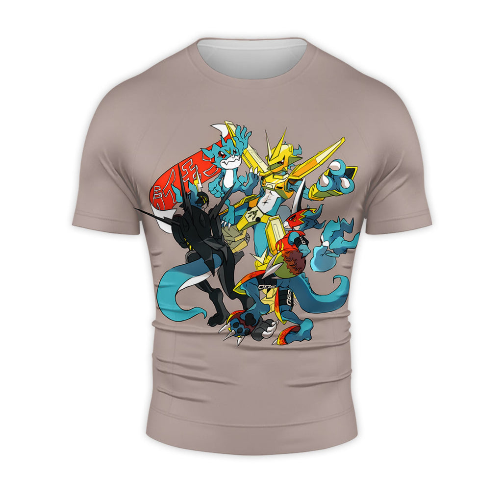 Digimon Adventure V-Mon Standing In Gray Form Anime Apparel