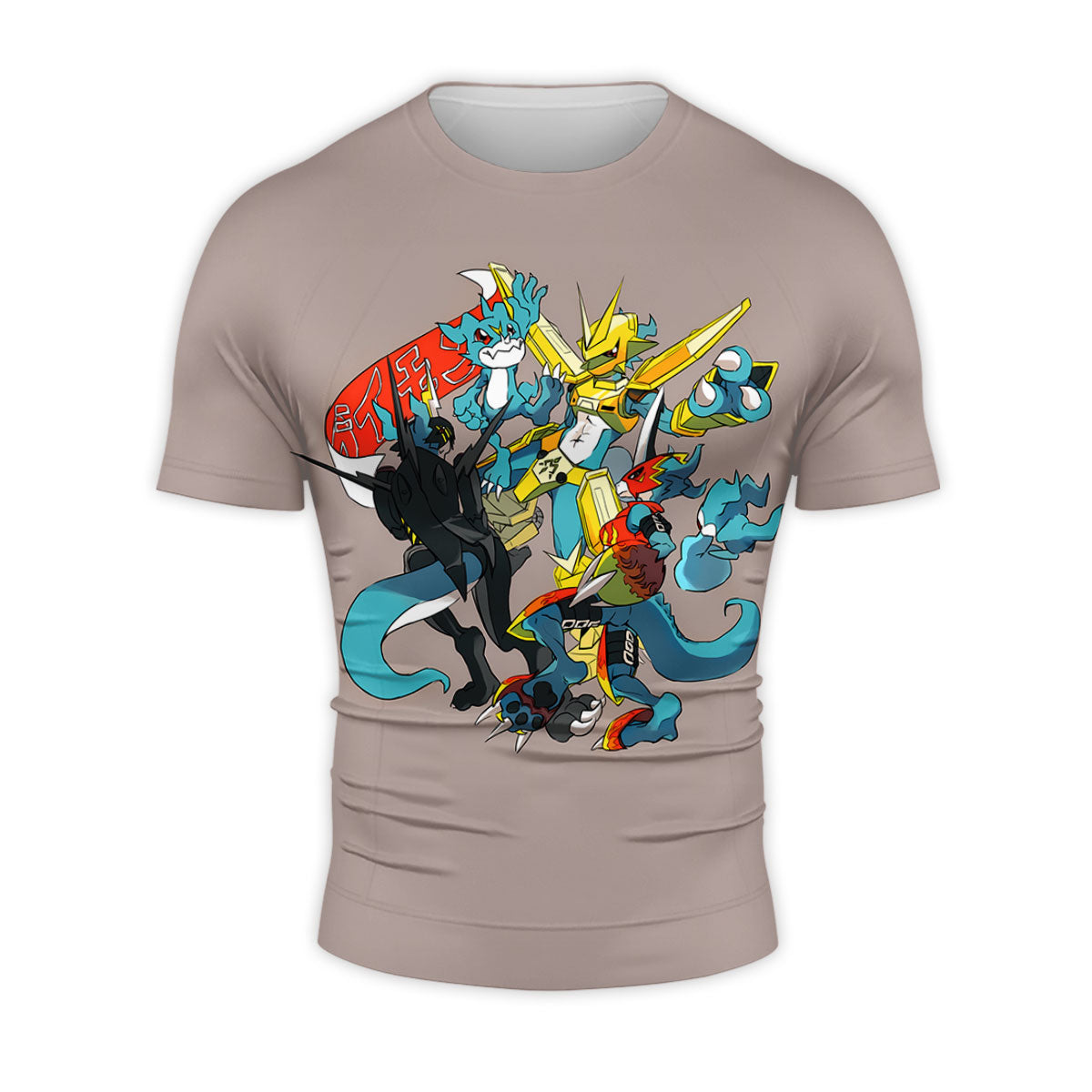 Digimon Adventure V-Mon Standing In Gray Form Anime Apparel