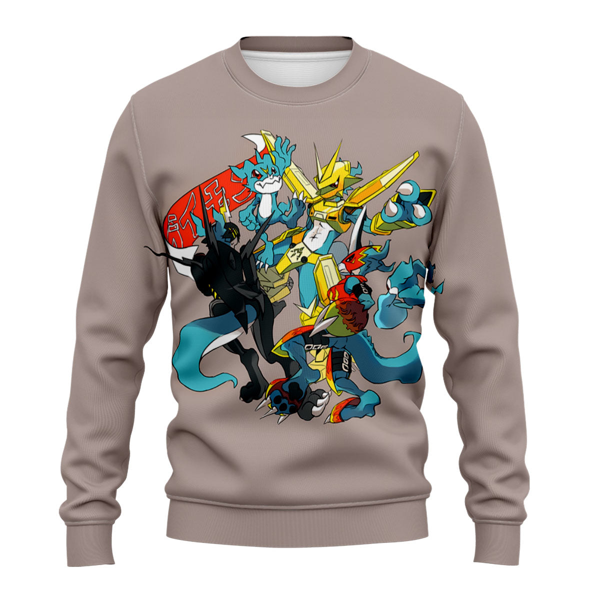 Digimon Adventure V-Mon Standing In Gray Form Anime Apparel