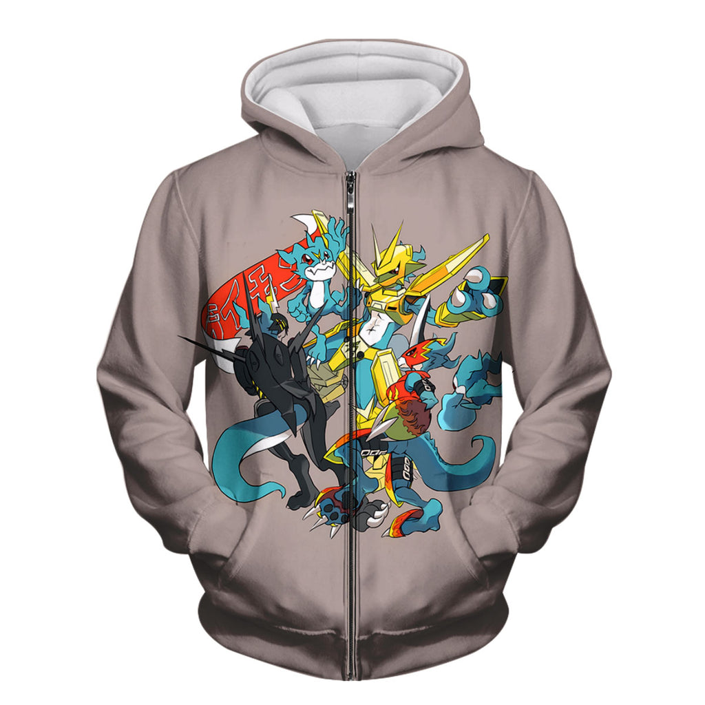 Digimon Adventure V-Mon Standing In Gray Form Anime Apparel