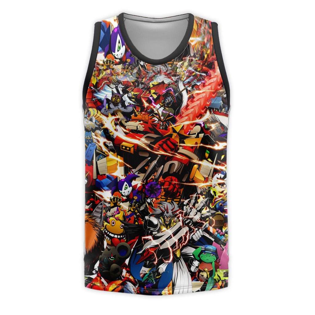 Digimon Adventure Various Digimon Colorful Vibrant Scenes Anime Apparel