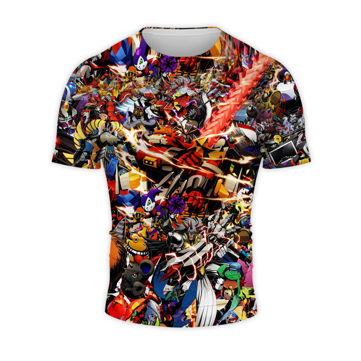 Digimon Adventure Various Digimon Colorful Vibrant Scenes Anime Apparel