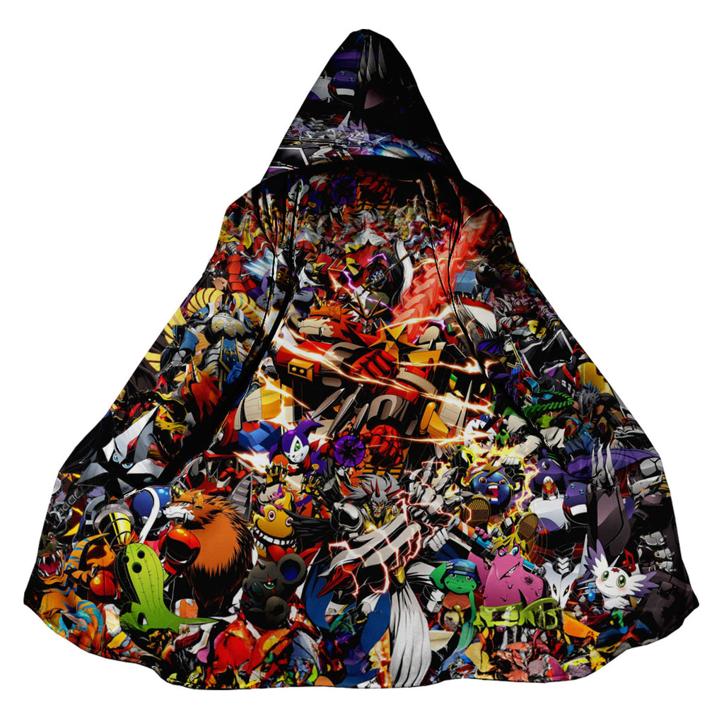 Digimon Adventure Various Digimon Colorful Vibrant Scenes Anime Apparel