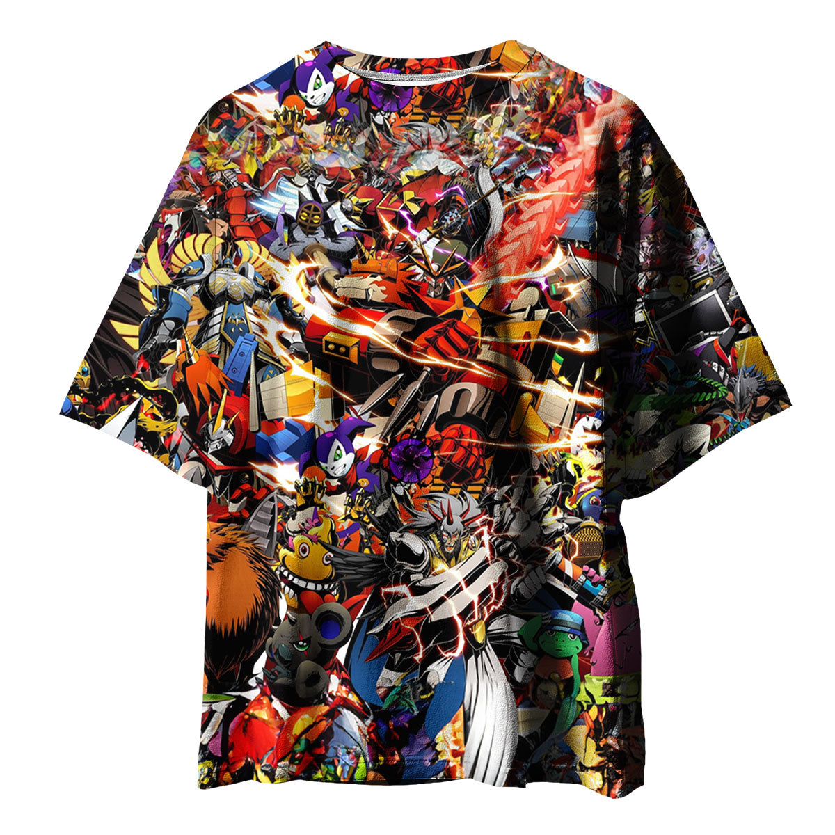 Digimon Adventure Various Digimon Colorful Vibrant Scenes Anime Apparel