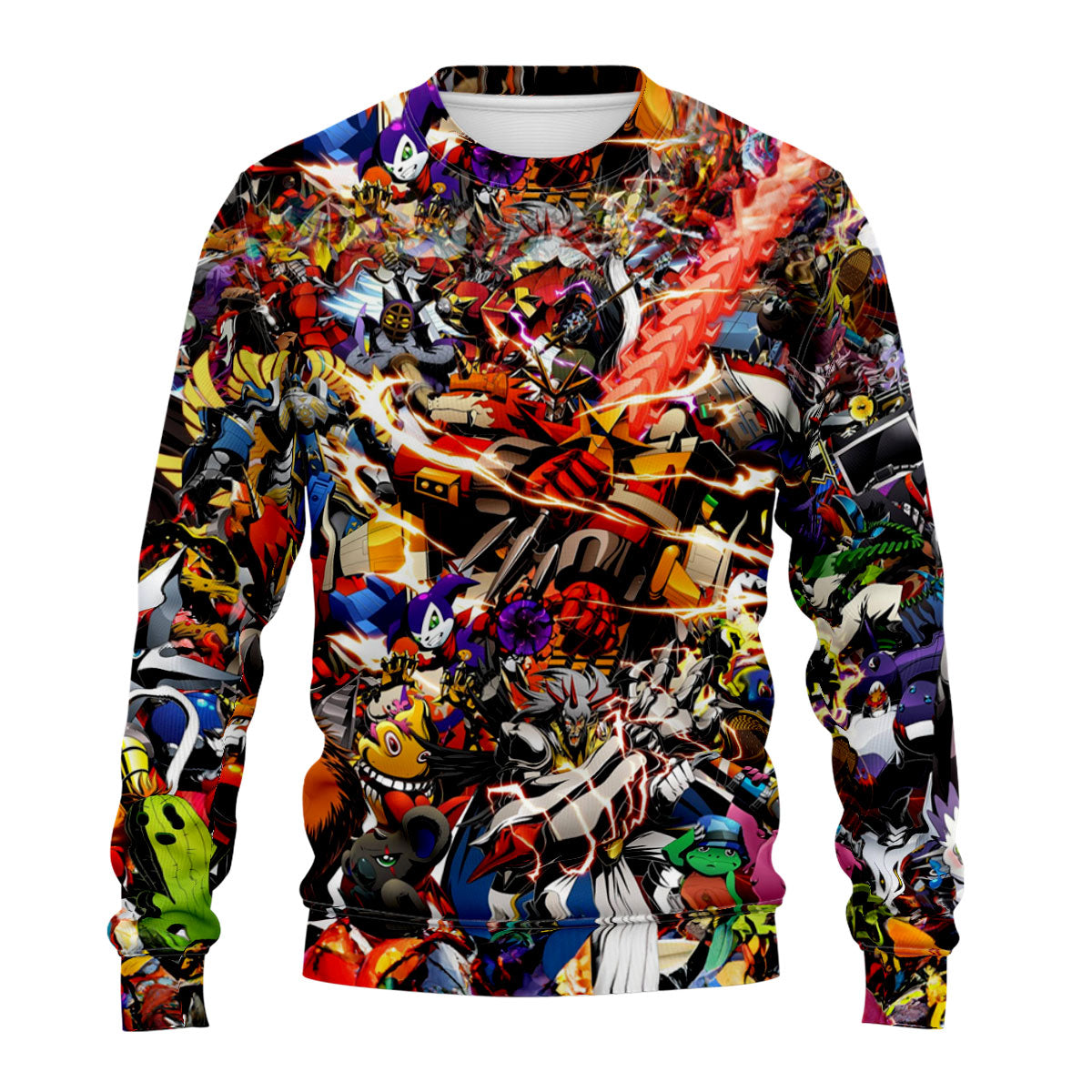 Digimon Adventure Various Digimon Colorful Vibrant Scenes Anime Apparel