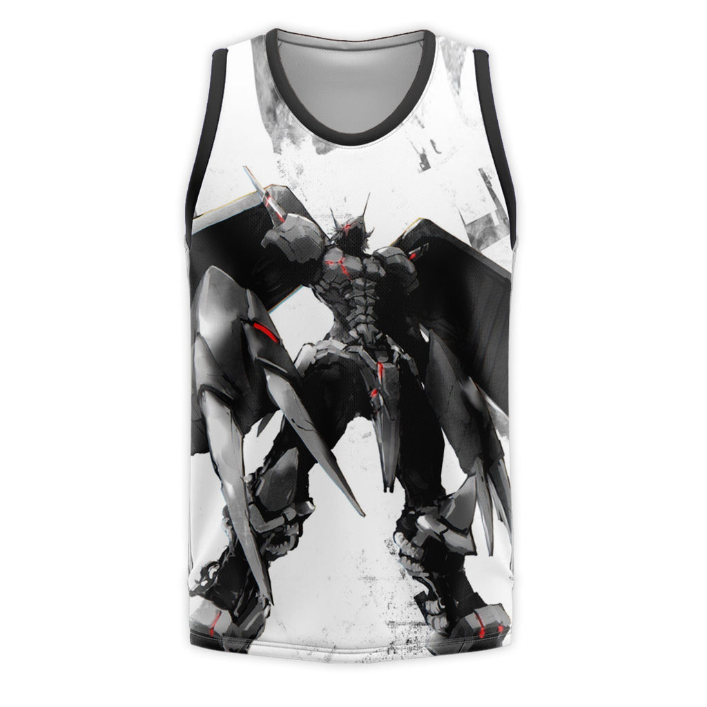 Digimon Adventure Wargreymon Black And White Battle Damage Anime Apparel