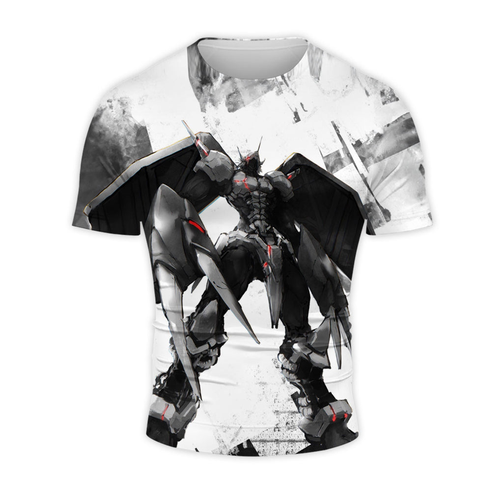 Digimon Adventure Wargreymon Black And White Battle Damage Anime Apparel