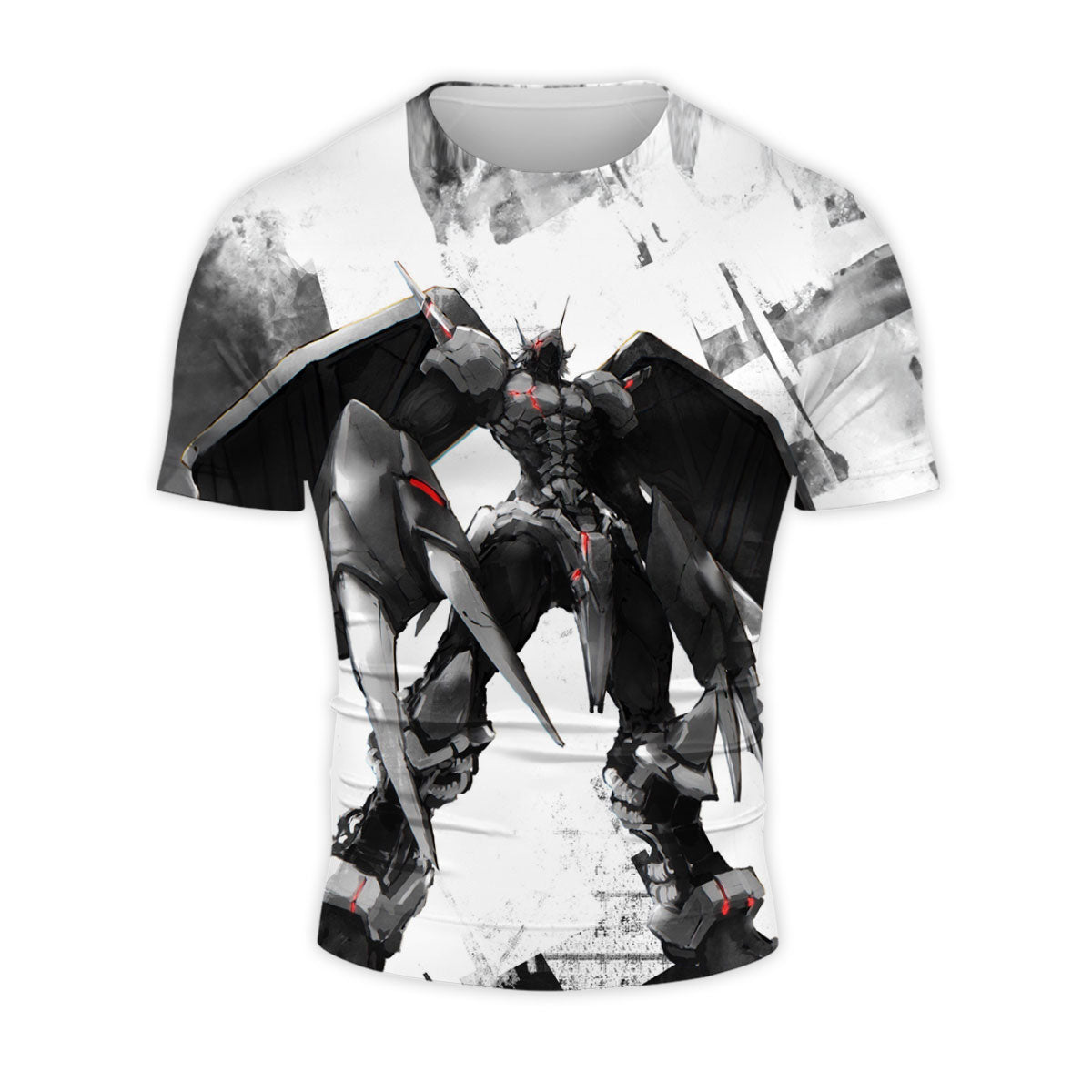 Digimon Adventure Wargreymon Black And White Battle Damage Anime Apparel