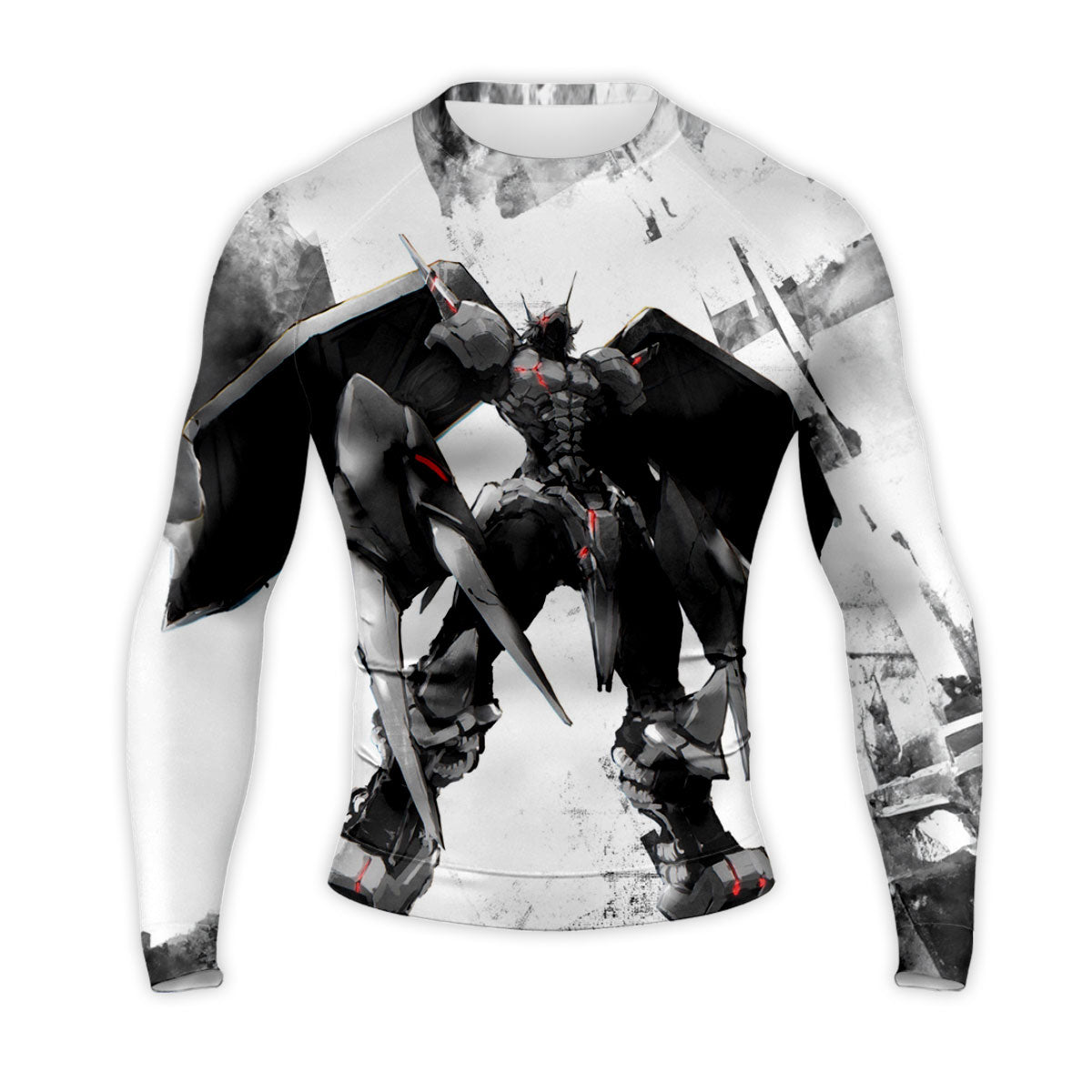 Digimon Adventure Wargreymon Black And White Battle Damage Anime Apparel