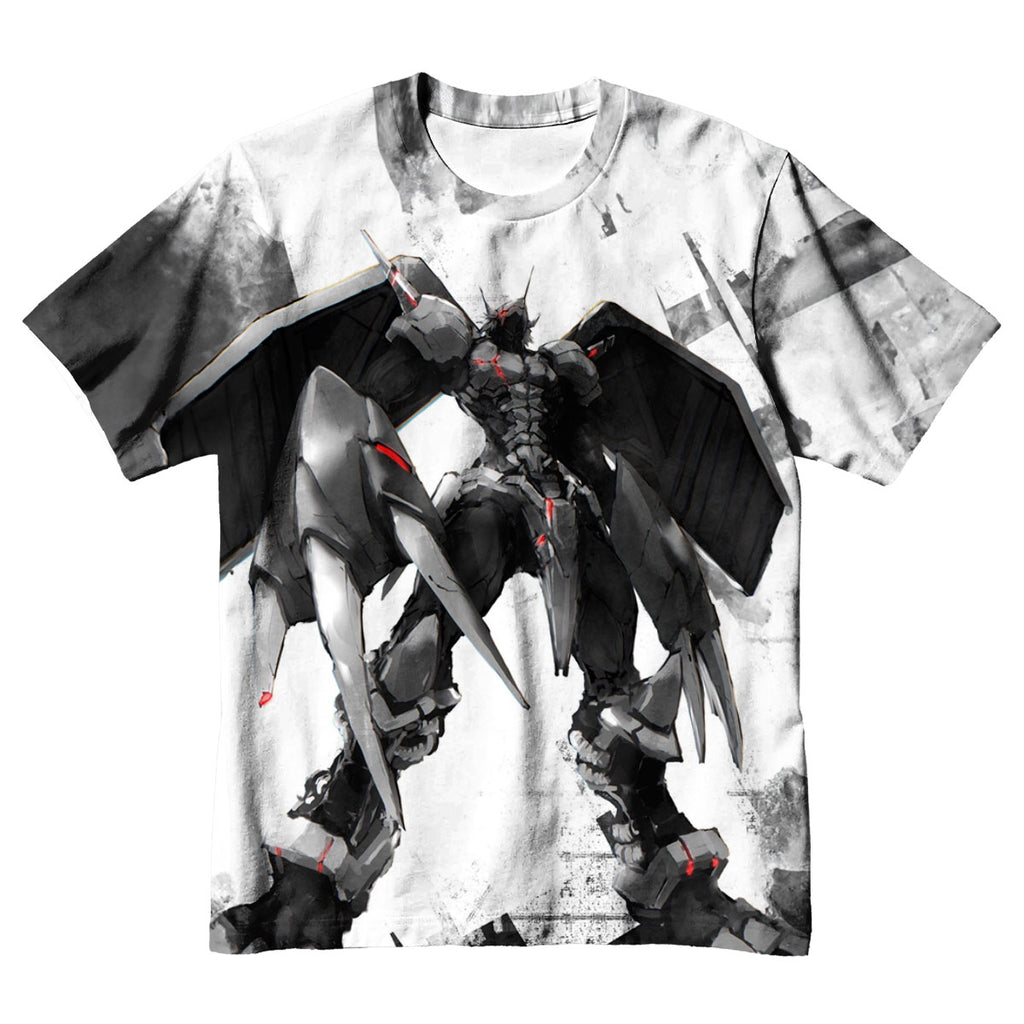 Digimon Adventure Wargreymon Black And White Battle Damage Anime Apparel