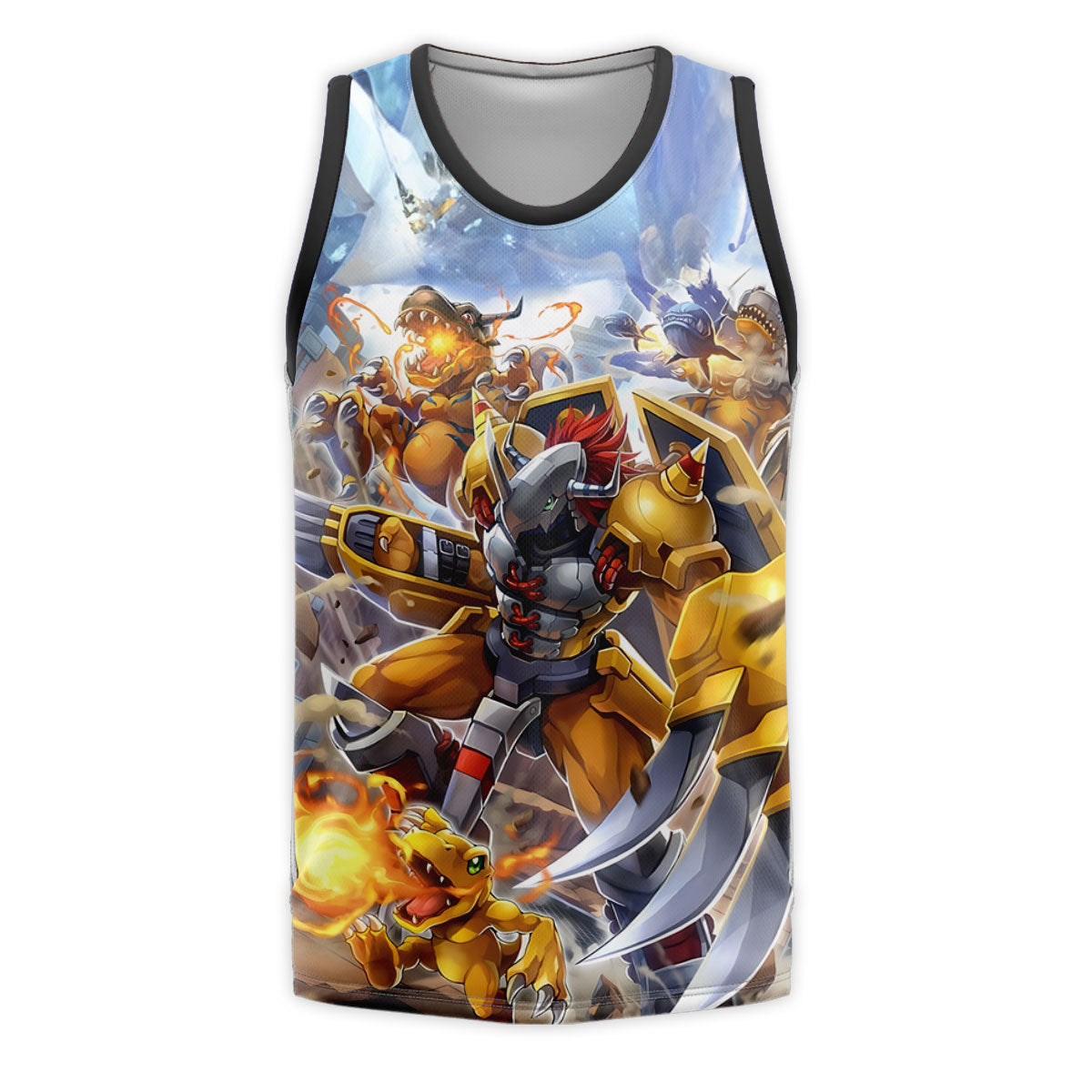 Digimon Adventure Wargreymon Blue Armor In Battle Anime Apparel