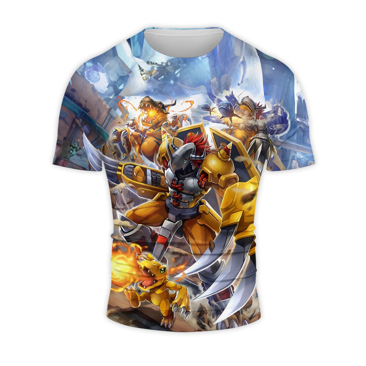 Digimon Adventure Wargreymon Blue Armor In Battle Anime Apparel