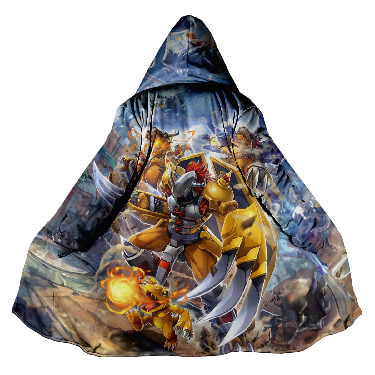 Digimon Adventure Wargreymon Blue Armor In Battle Anime Apparel