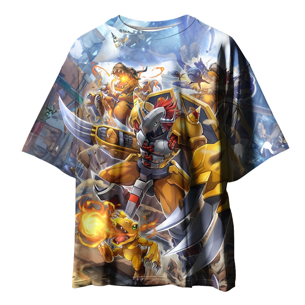 Digimon Adventure Wargreymon Blue Armor In Battle Anime Apparel