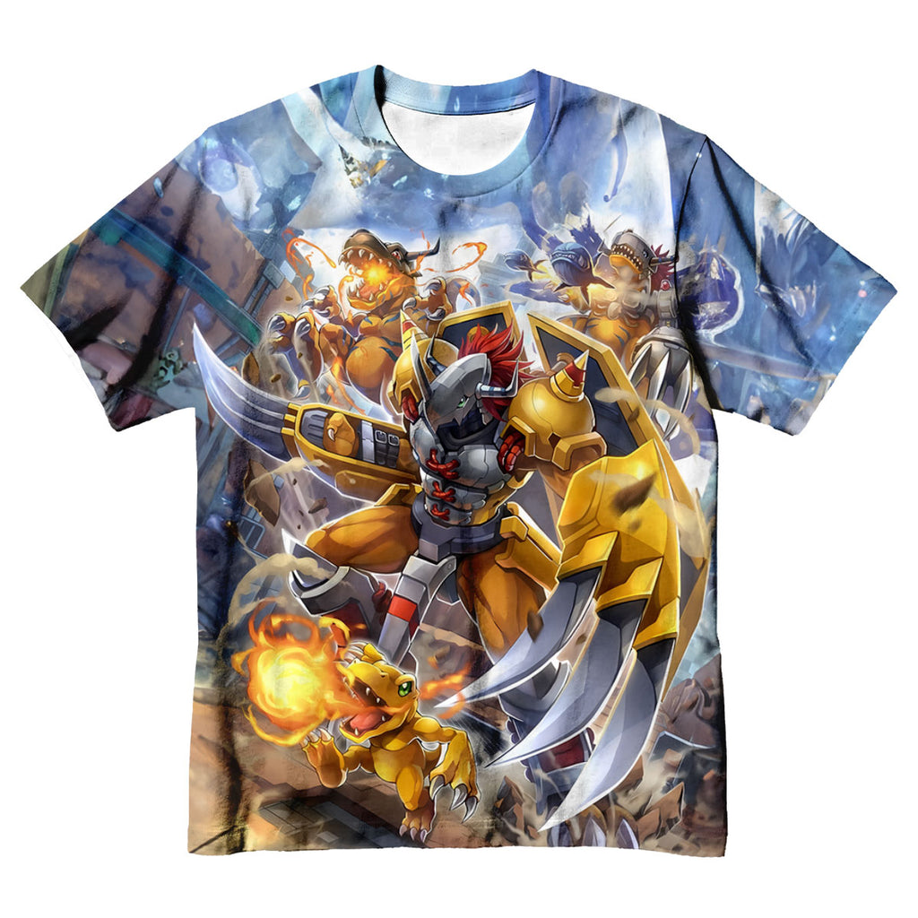 Digimon Adventure Wargreymon Blue Armor In Battle Anime Apparel