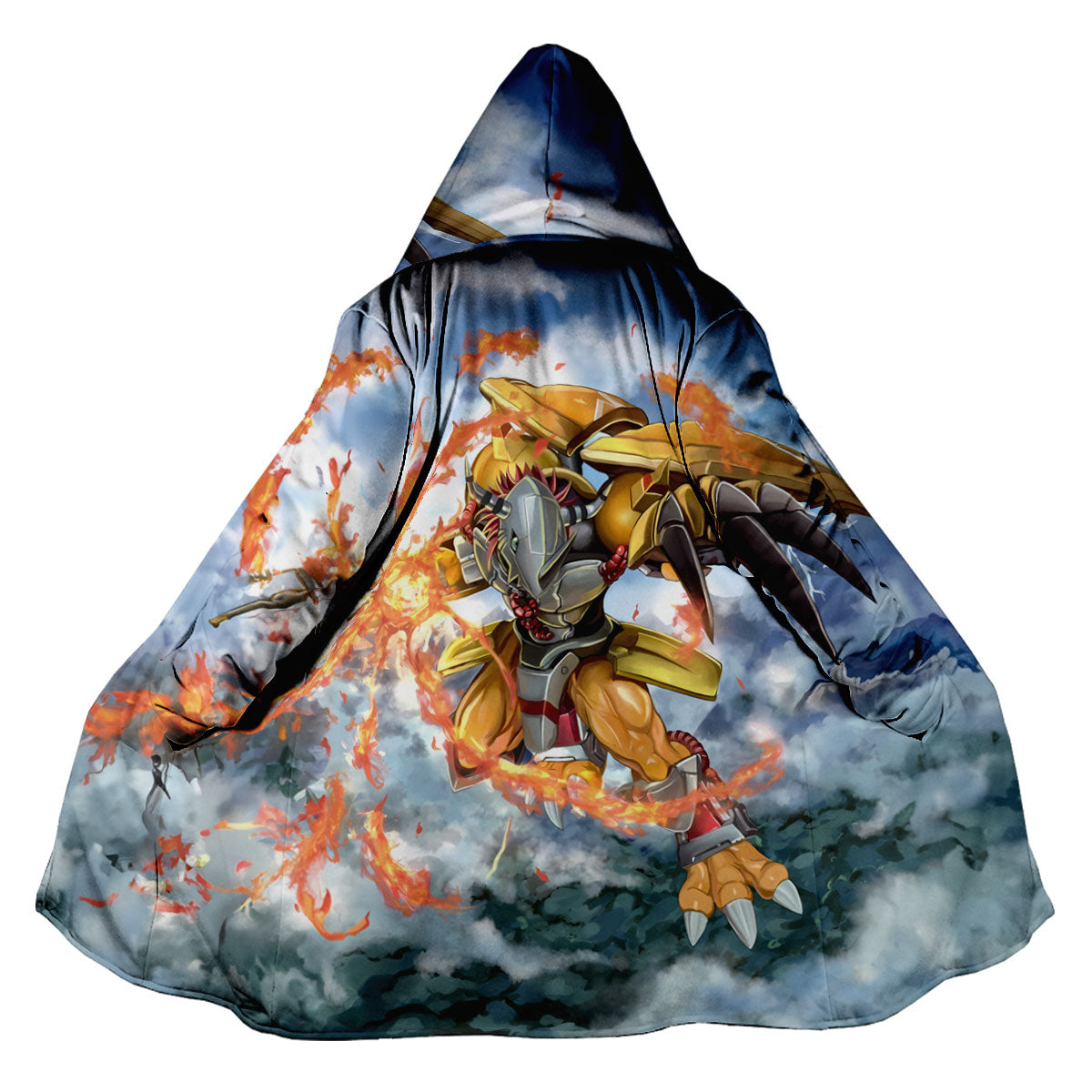 Digimon Adventure Wargreymon Blue In Flames Battle Anime Apparel