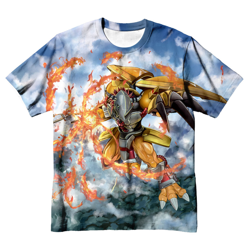 Digimon Adventure Wargreymon Blue In Flames Battle Anime Apparel