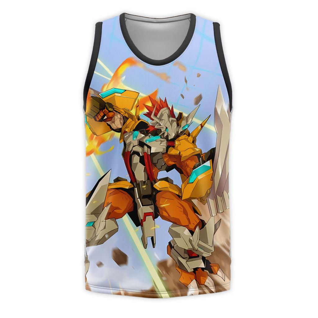 Digimon Adventure Wargreymon Charging With Orange Energy Anime Apparel