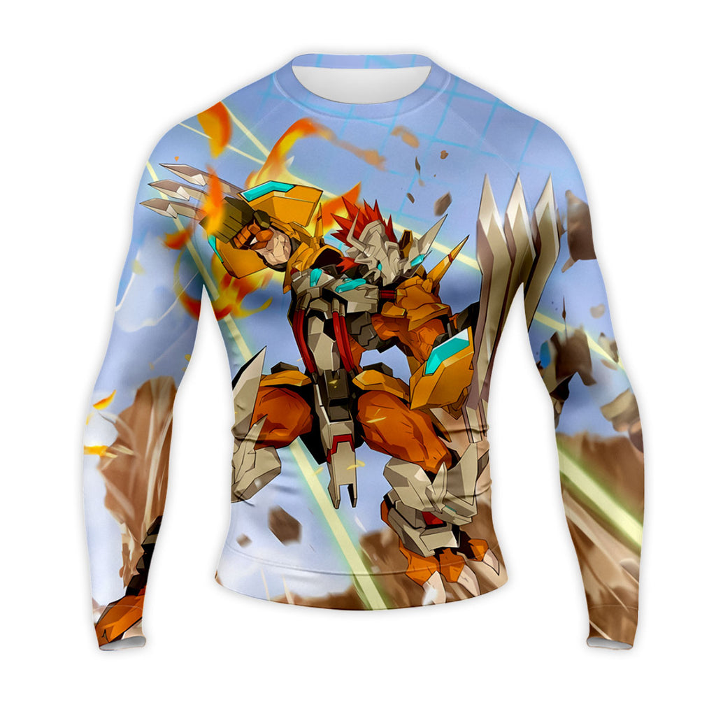 Digimon Adventure Wargreymon Charging With Orange Energy Anime Apparel