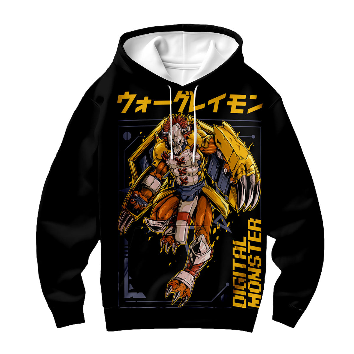 Digimon Adventure Wargreymon Dynamic Yellow Battle Pose Anime Apparel