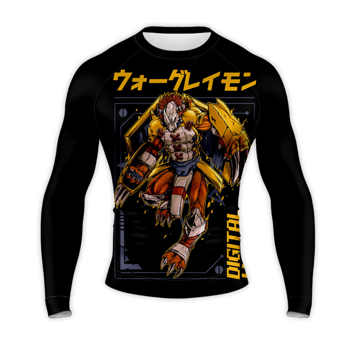 Digimon Adventure Wargreymon Dynamic Yellow Battle Pose Anime Apparel