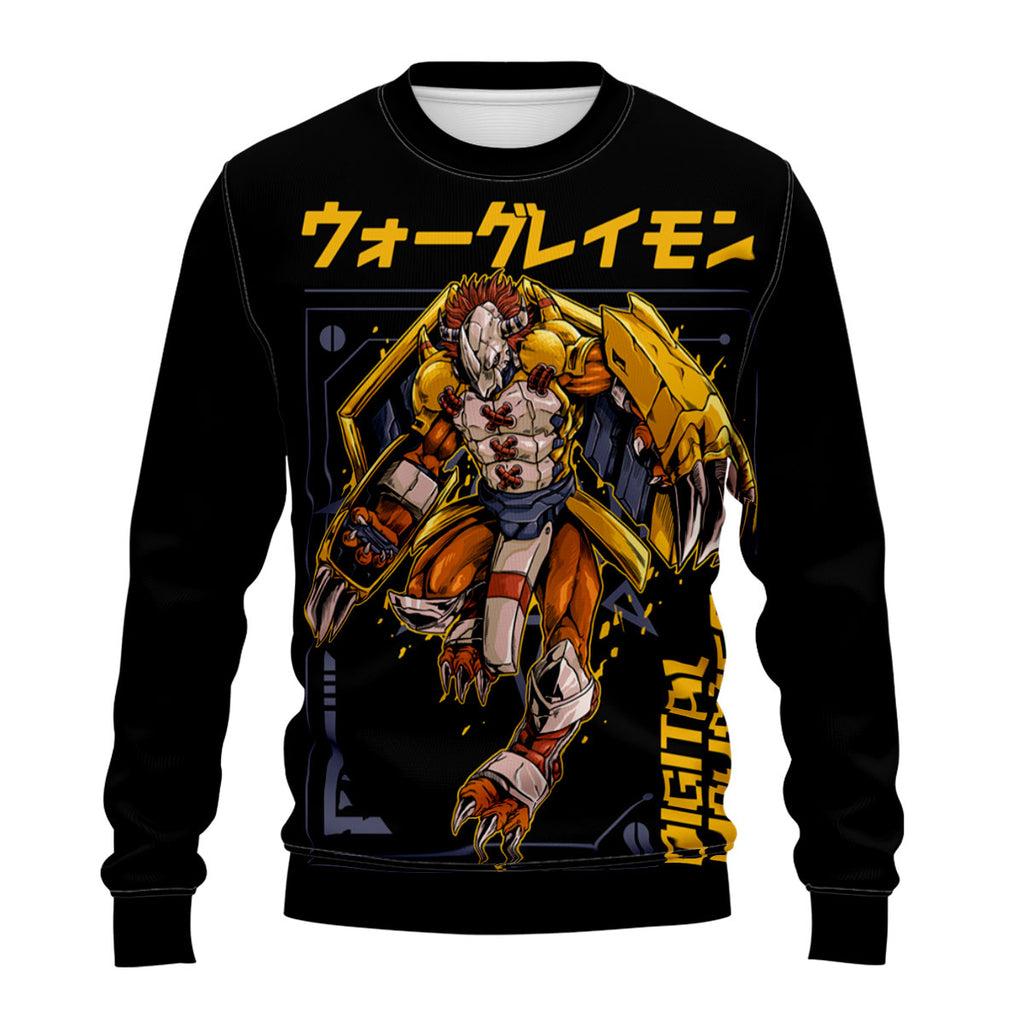 Digimon Adventure Wargreymon Dynamic Yellow Battle Pose Anime Apparel