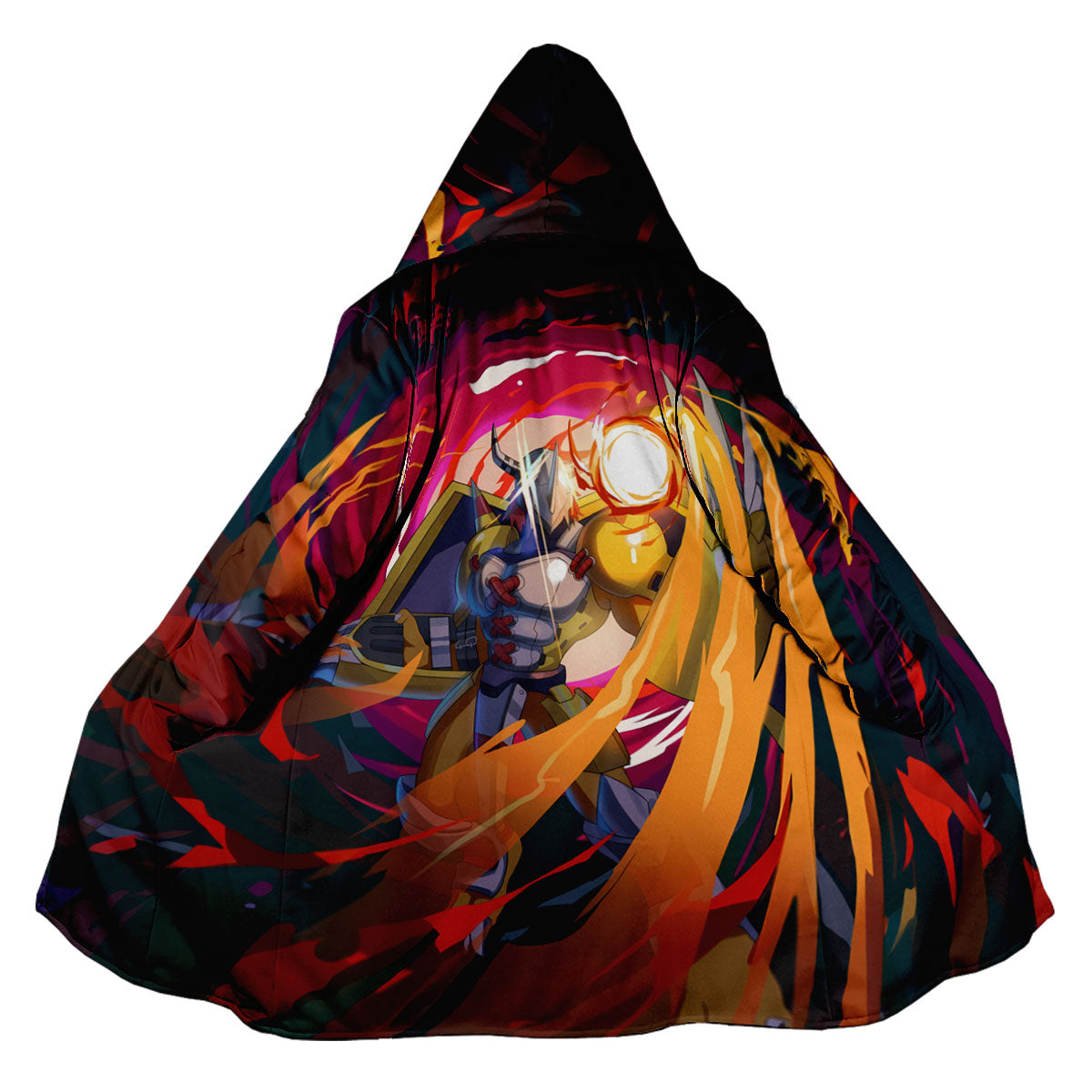 Digimon Adventure Wargreymon Emitting Red Power Glow Anime Apparel