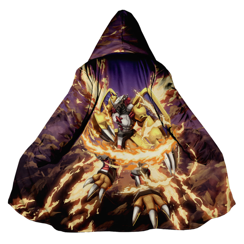 Digimon Adventure Wargreymon Engulfed In Blazing Flames Battle Anime Apparel