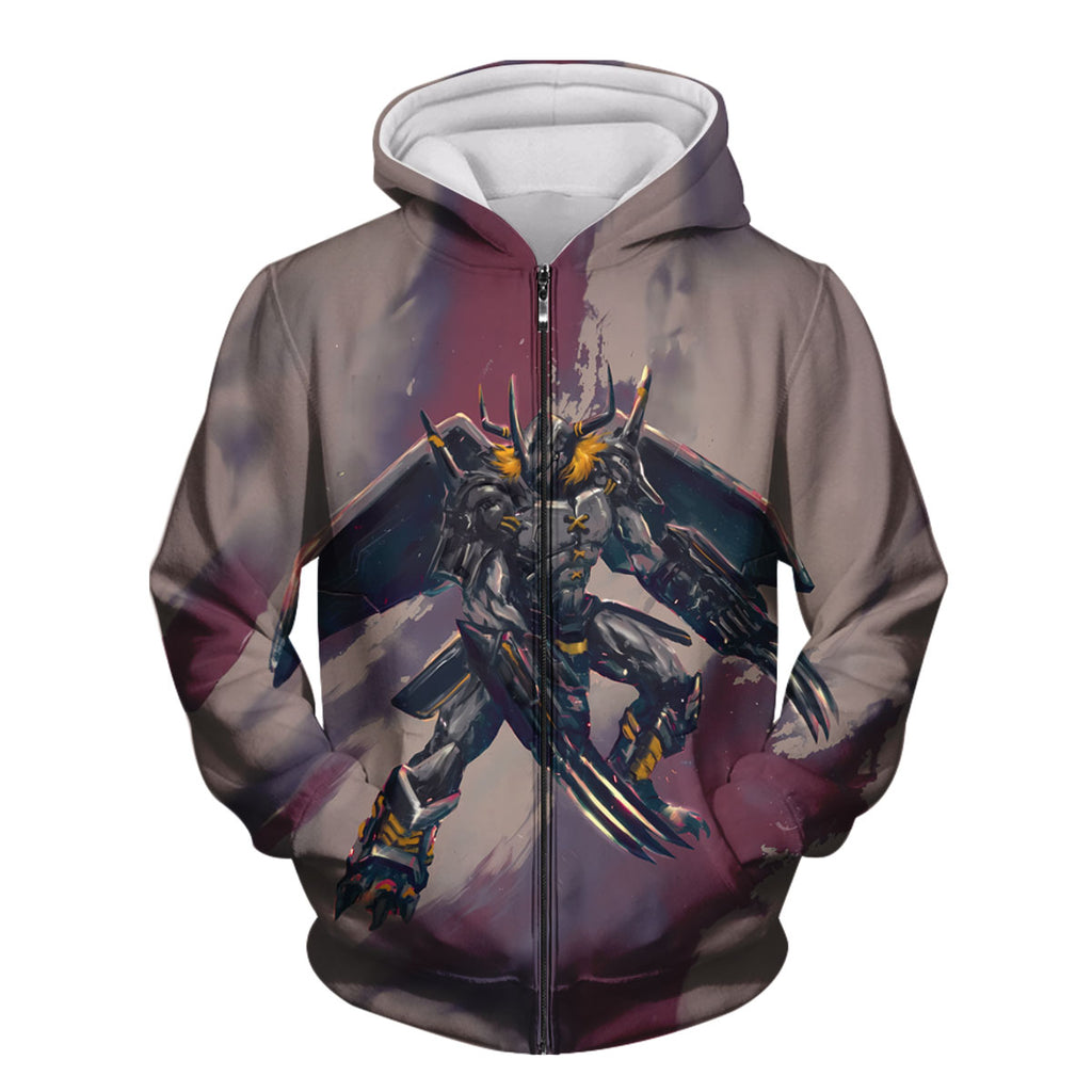 Digimon Adventure Wargreymon Flying Through Dark Skies Anime Apparel