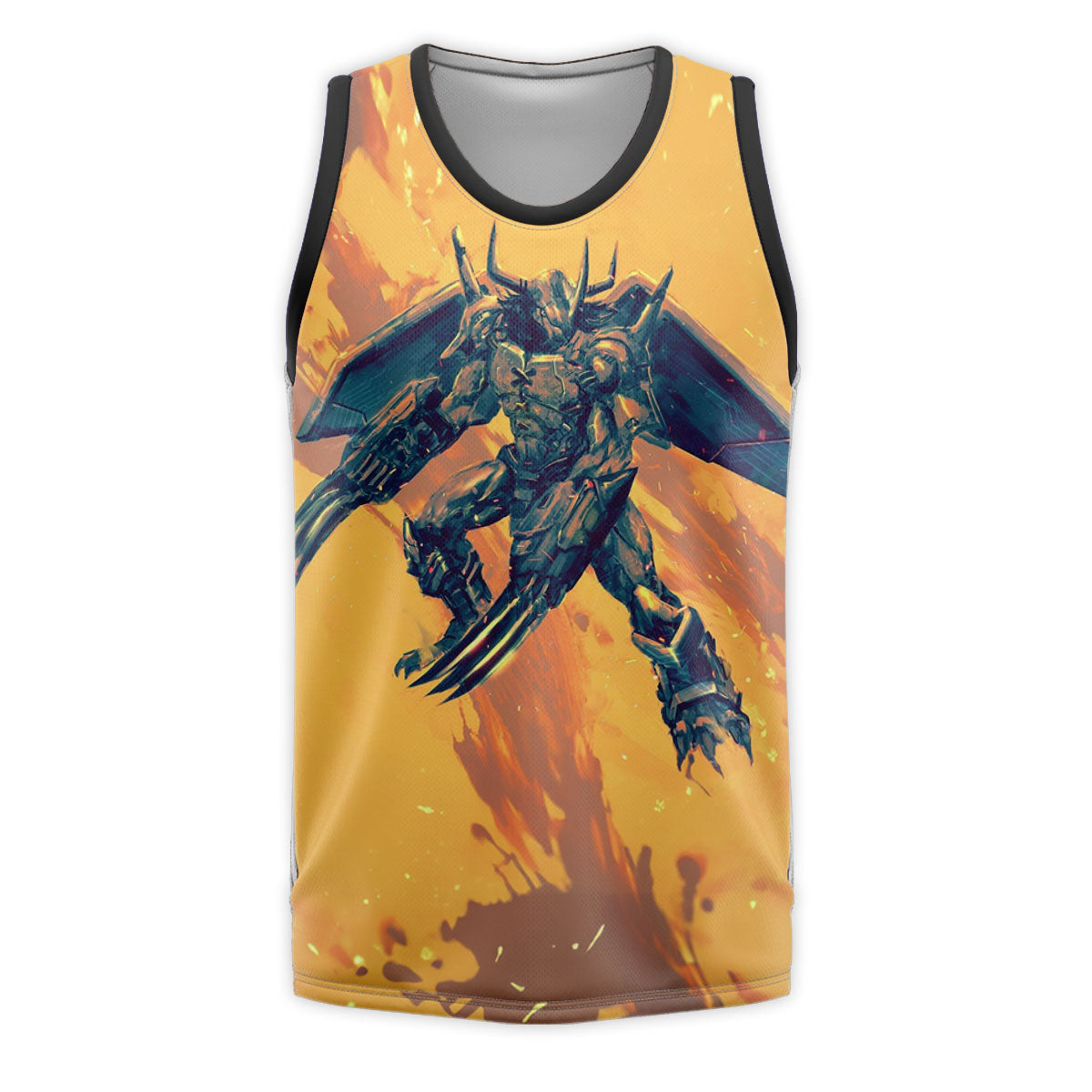 Digimon Adventure Wargreymon Flying With Orange Energy Anime Apparel