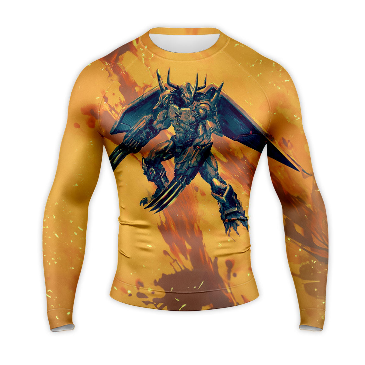 Digimon Adventure Wargreymon Flying With Orange Energy Anime Apparel