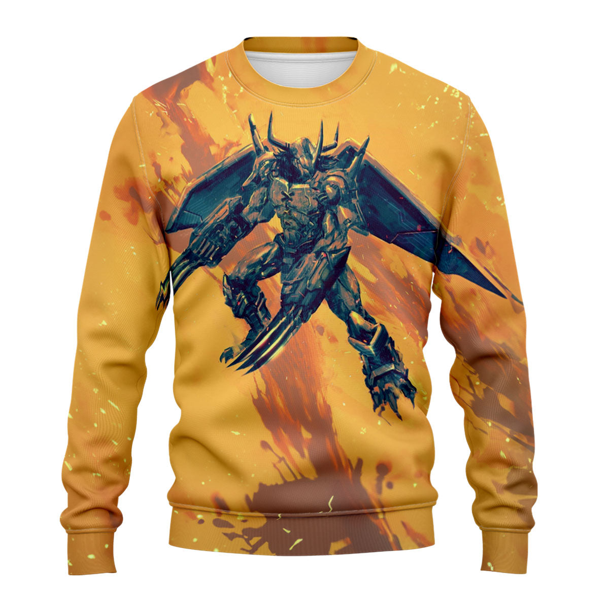 Digimon Adventure Wargreymon Flying With Orange Energy Anime Apparel