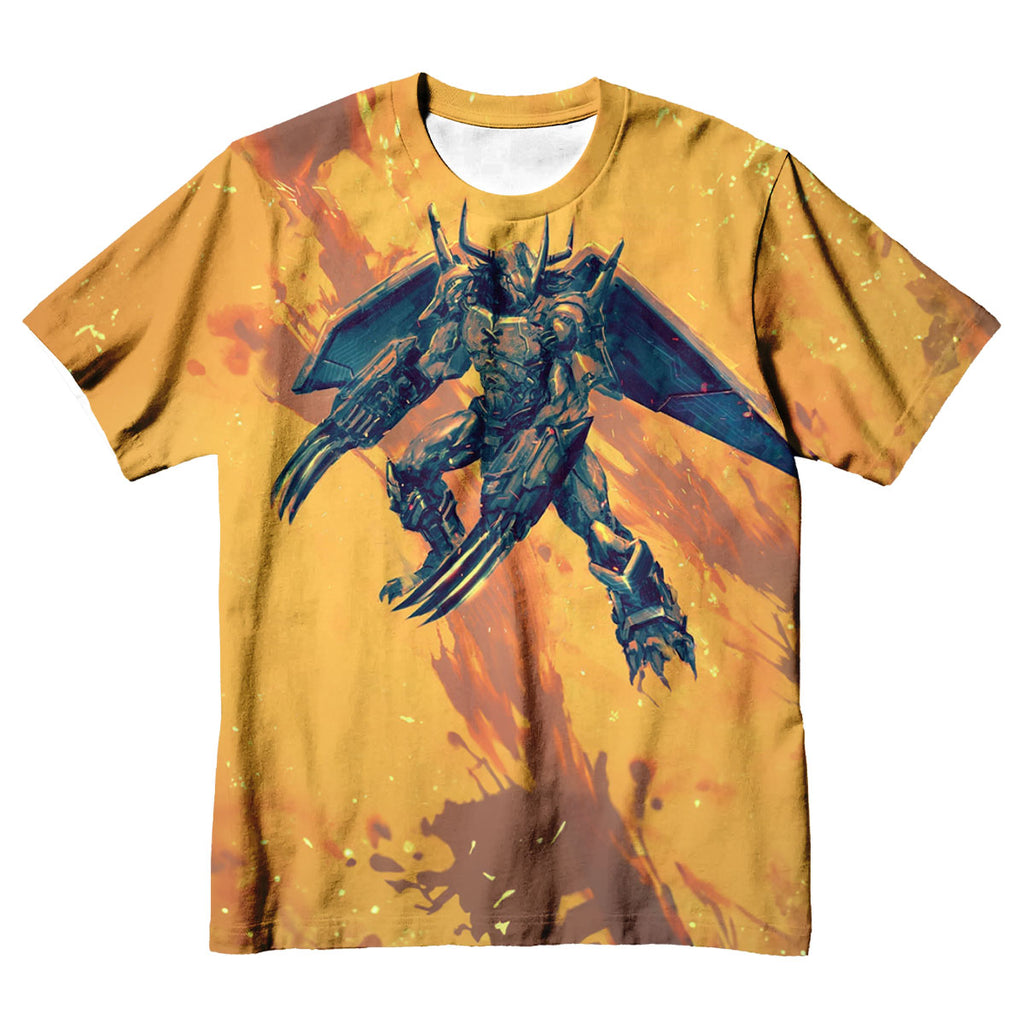 Digimon Adventure Wargreymon Flying With Orange Energy Anime Apparel