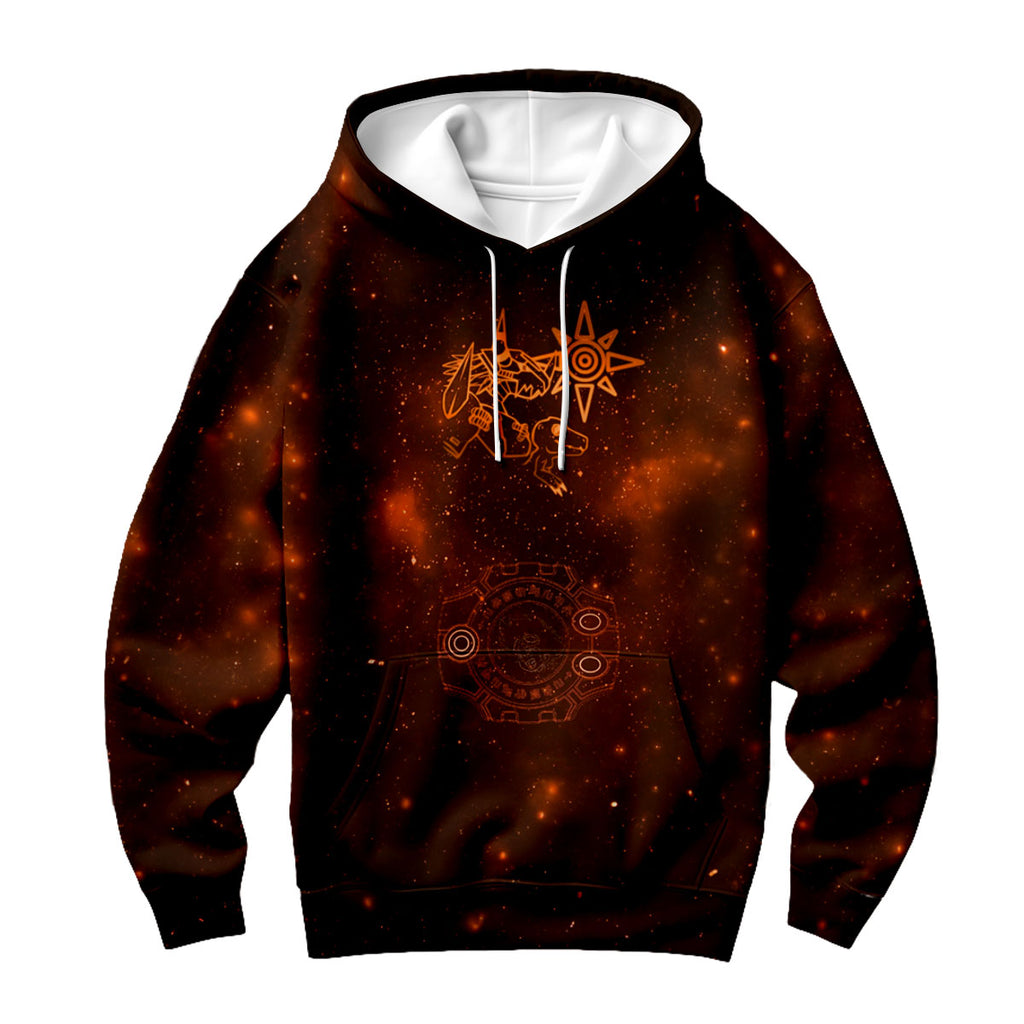 Digimon Adventure Wargreymon Space Battle Courage Emblem Anime Apparel