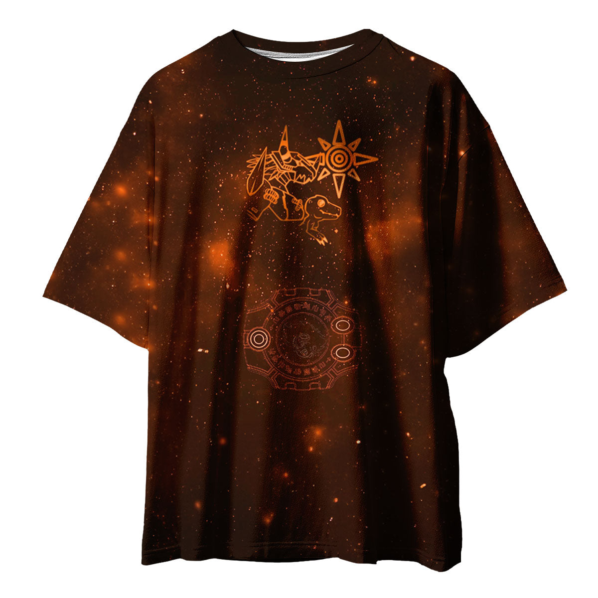 Digimon Adventure Wargreymon Space Battle Courage Emblem Anime Apparel
