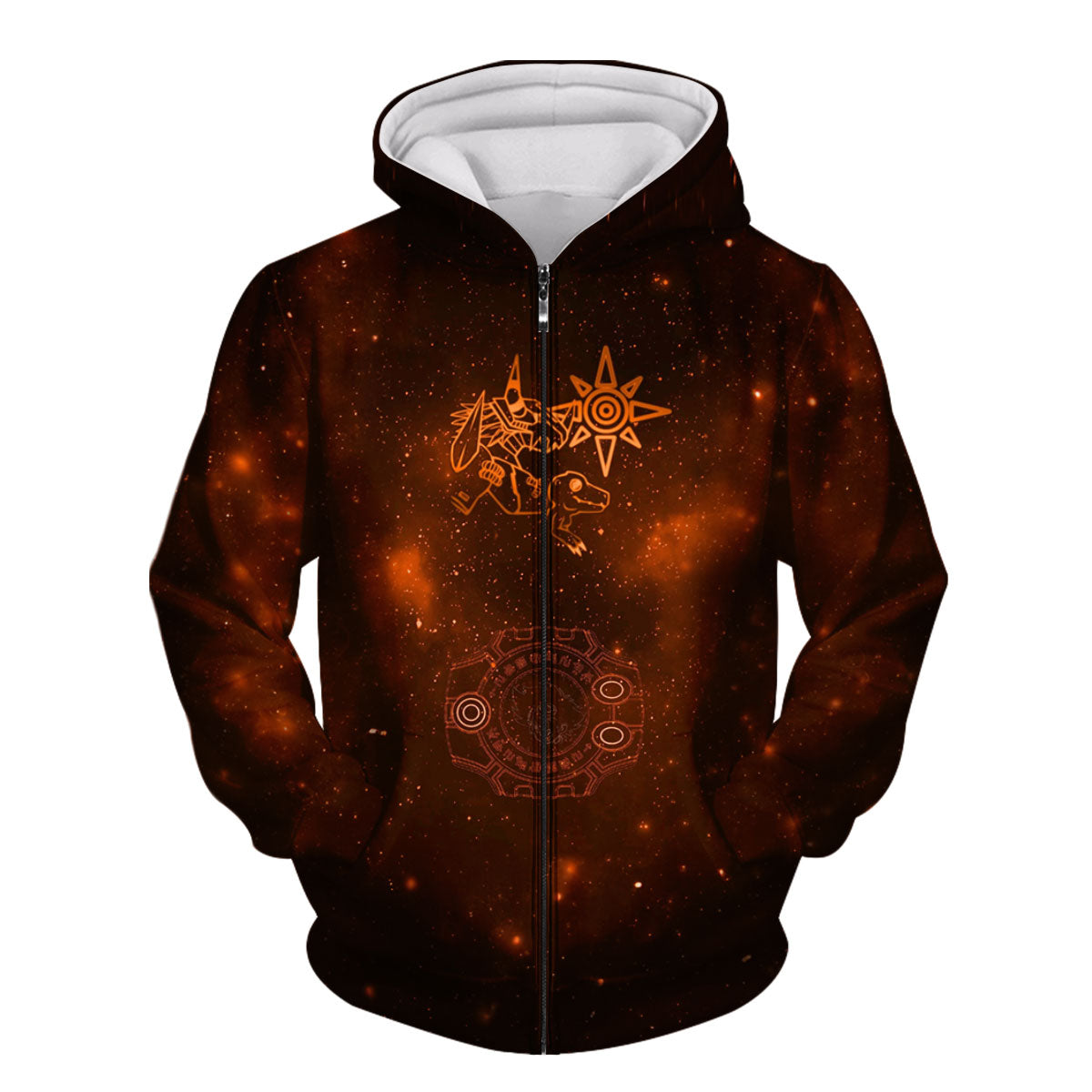 Digimon Adventure Wargreymon Space Battle Courage Emblem Anime Apparel